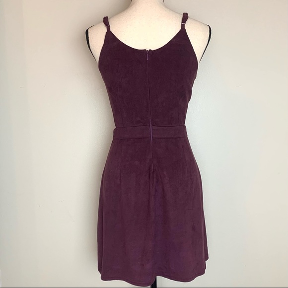 Moon Burgundy Open Sides Dress Large - Picture 3 of 10